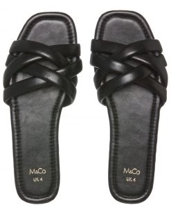 M&Co Black Crossed Strap Sandals -M&Co Sales Shop unnamed file 2287 scaled
