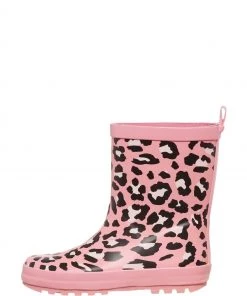 M&Co Pink Leopard Print Wellies