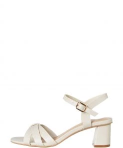 M&Co White Heeled Sandals