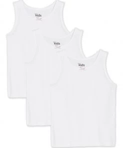 M&Co White Vests Three Pack