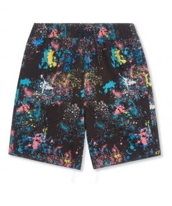 M&Co Black Splatter Swim Shorts