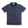M&Co Blue Short-Sleeved Jaquard Polo Shirt -M&Co Sales Shop unnamed file 2339 scaled