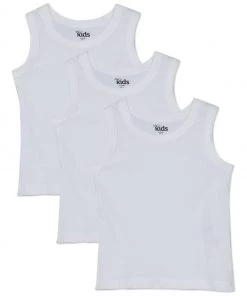 M&Co White Vest Top 3 Pack