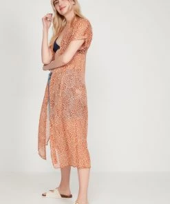 M&Co Orange Printed Long Kaftan Cover-Up -M&Co Sales Shop unnamed file 2369 scaled