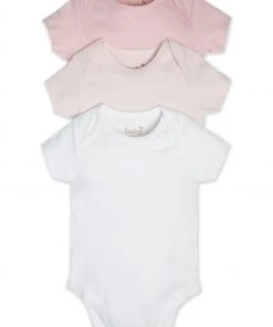 M&Co Pink Short Sleeve Bodysuits Three Pack