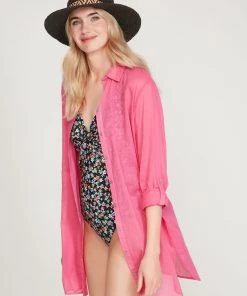 M&Co Pink Beach Shirt Cover-Up -M&Co Sales Shop unnamed file 2394 scaled