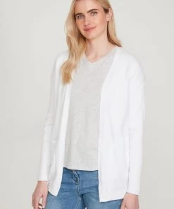 M&Co White Lightweight Knitted Cardigan