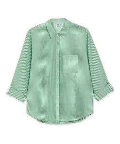 M&Co Green Poplin Stripe Shirt -M&Co Sales Shop unnamed file 2408 scaled