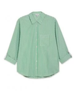 M&Co Green Poplin Stripe Shirt -M&Co Sales Shop unnamed file 2409