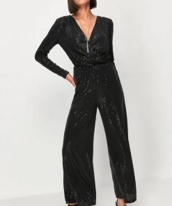 M&Co Black Sparkle Jumpsuit