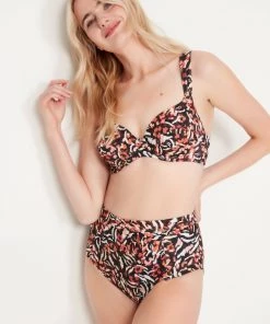 M&Co Sales Shop 37 M&Co Black Animal Print Bikini Bottom