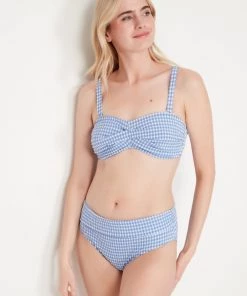 M&Co Blue Twist Front Gingham Bikini Top -M&Co Sales Shop unnamed file 2457 scaled