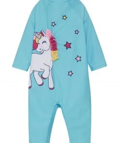 M&Co Blue Unicorn Sunsafe Swimsuit