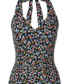 M&Co Blue Ditsy Halter Neck Tankini Top -M&Co Sales Shop unnamed file 2499