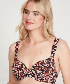 M&Co Sales Shop 19 M&Co Animal Print Moulded Bikini Top