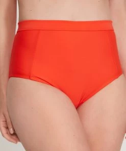 M&Co Red High Waist Bikini Bottoms