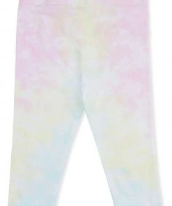 M&Co Blue Tie Dye Cropped Leggings