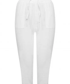 M&Co Petite White Crop Linen Trousers -M&Co Sales Shop unnamed file 2594 scaled