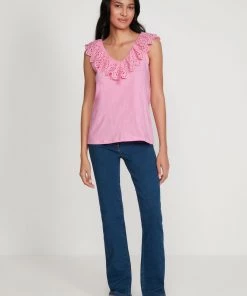 M&Co Pink Broderie Frill Vest -M&Co Sales Shop unnamed file 2624 scaled