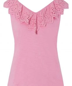 M&Co Pink Broderie Frill Vest -M&Co Sales Shop unnamed file 2625 scaled