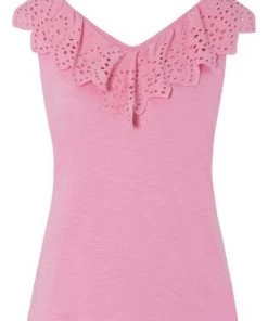 M&Co Pink Broderie Frill Vest -M&Co Sales Shop unnamed file 2626