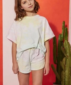 M&Co Pink True Tie Dye Jersey Tee