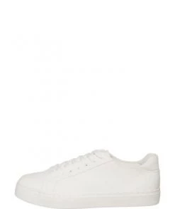 M&Co White Scallop Trim PU Trainers -M&Co Sales Shop unnamed file 2634