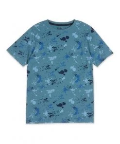M&Co Blue Splatter Print T-Shirt -M&Co Sales Shop unnamed file 27