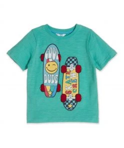 M&Co Green Skateboard T-Shirt