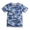M&Co Blue Short Sleeve Aop Camo T-Shirt