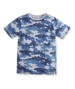 M&Co Blue Short Sleeve Aop Camo T-Shirt -M&Co Sales Shop unnamed file 284