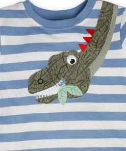 M&Co Blue Striped Dinosaur Appliqué T-Shirt -M&Co Sales Shop unnamed file 293 scaled