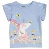 M&Co Girls Blue Unicorn T-Shirt