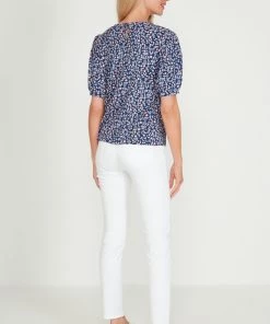 M&Co Blue Rosebud Crinkle Puff T-Shirt -M&Co Sales Shop unnamed file 329 scaled