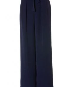 M&Co Blue Tie Waist Wide Leg Trousers -M&Co Sales Shop unnamed file 349