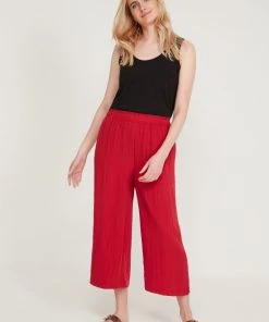 M&Co Red Crinkle Culotte Trousers -M&Co Sales Shop unnamed file 375 scaled