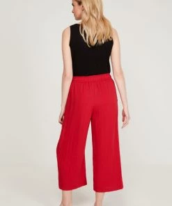 M&Co Red Crinkle Culotte Trousers -M&Co Sales Shop unnamed file 376 scaled