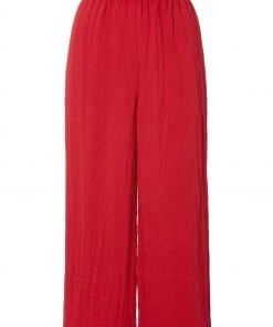 M&Co Red Crinkle Culotte Trousers -M&Co Sales Shop unnamed file 378 scaled