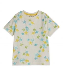M&Co Cream Star Print T-Shirt