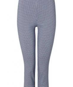 M&Co Blue Cropped Gingham Bengaline Trousers -M&Co Sales Shop unnamed file 414