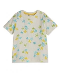 M&Co Cream Star Print T-Shirt -M&Co Sales Shop unnamed file 42