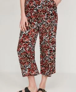 M&Co Orange Printed Lightweight Trousers -M&Co Sales Shop unnamed file 426 scaled