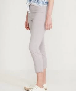M&Co Womens Grey Bengaline Crop Trousers