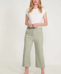 M&Co Green Wide Leg Cropped Chinos -M&Co Sales Shop unnamed file 442 scaled