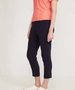 M&Co Womens Blue Bengaline Crop Trousers -M&Co Sales Shop unnamed file 457