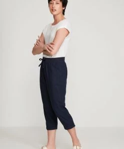 M&Co Blue Petite Cropped Linen Trousers -M&Co Sales Shop unnamed file 460 scaled