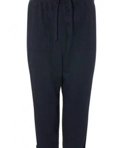 M&Co Blue Petite Cropped Linen Trousers -M&Co Sales Shop unnamed file 463