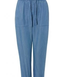 M&Co Blue Tencel Denim Crop Trousers -M&Co Sales Shop unnamed file 482