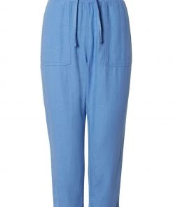 M&Co Blue Linen Cropped Trousers -M&Co Sales Shop unnamed file 509 scaled