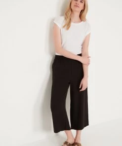 M&Co Black Crinkle Culotte Trousers -M&Co Sales Shop unnamed file 513 scaled